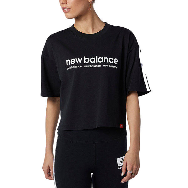 NEW BALANCE Essentials ID Tee Black – Жени > Дрехи > Тениски