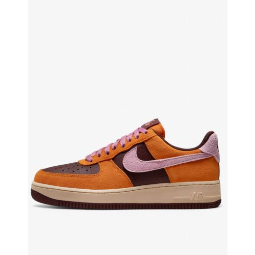 NIKE Air Force 1 Low Shoes Orange/Burgundy