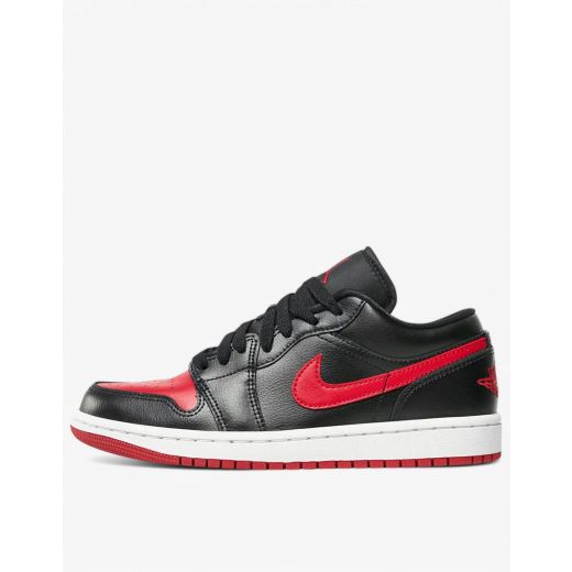 NIKE Air Jordan 1 Low Shoes Black/Red