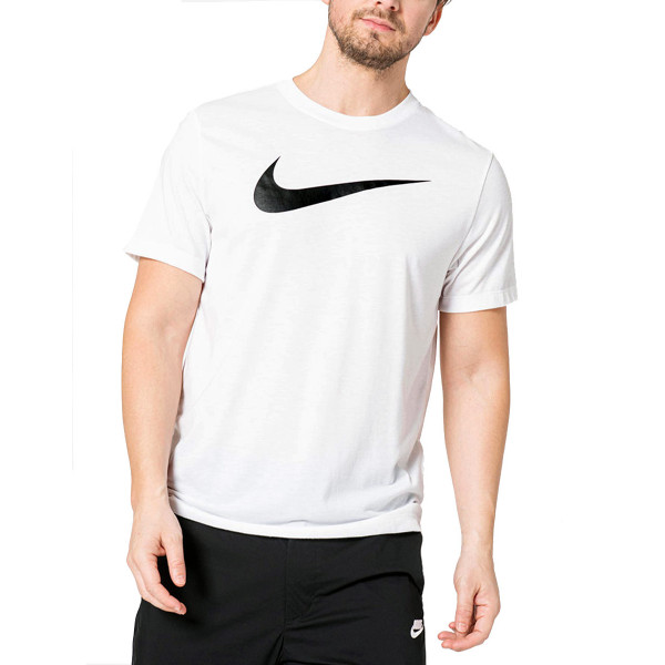 NIKE Big Swoosh Dri-FIT Tee White – Nike > Мъже > Тениски