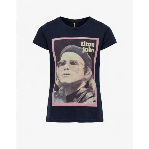 ONLY x Elton John Printed Tee Navy