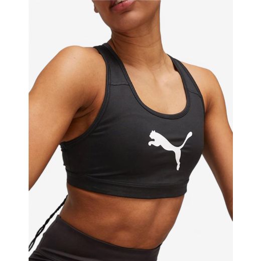 PUMA Mid Impact 4Keeps Training Bra Black/White