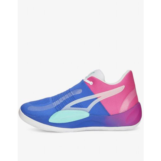 PUMA Rise Nitro Fadeaway Basketball Shoes Blue/Pink
