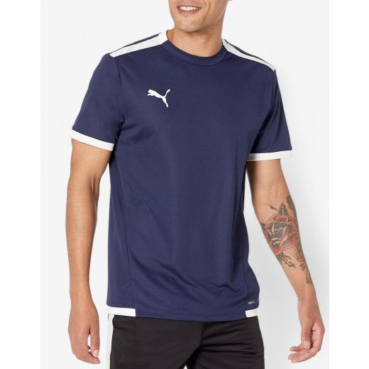 PUMA TeamLIGA Football Tee Navy