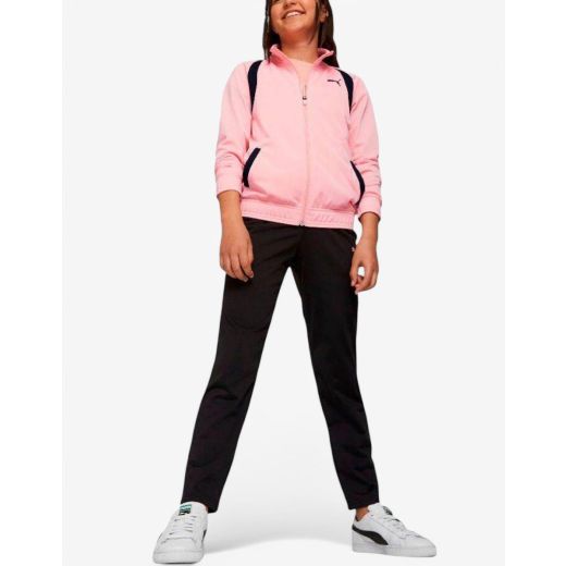 PUMA Tricot Full-Zip Track Suit Pink/Black