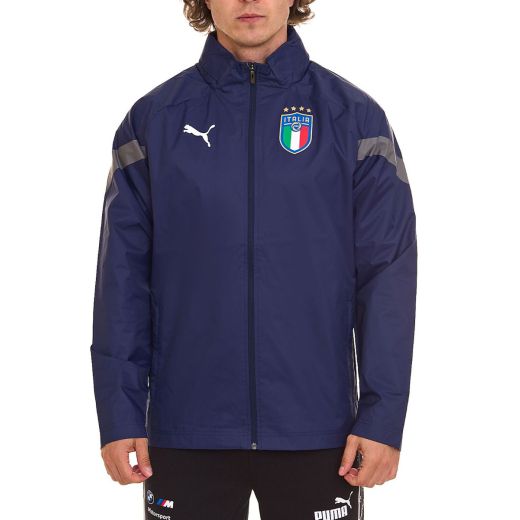 PUMA x Italy FIGC 2022 Hidden Hood Track Jacket Blue