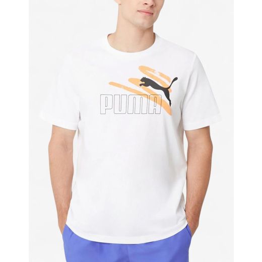 PUMA Essentials  Logo Lab Summer Tee White