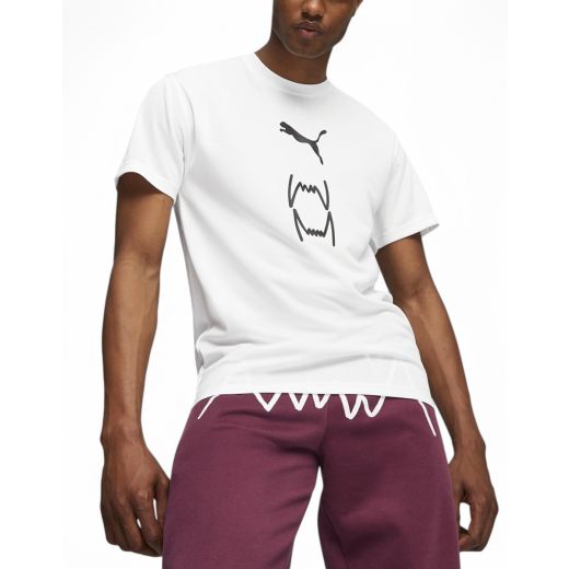 PUMA Franchise Core Basketball Tee White