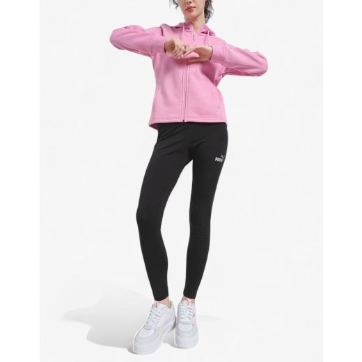 PUMA Metallic Fl Tracksuit Pink/Black