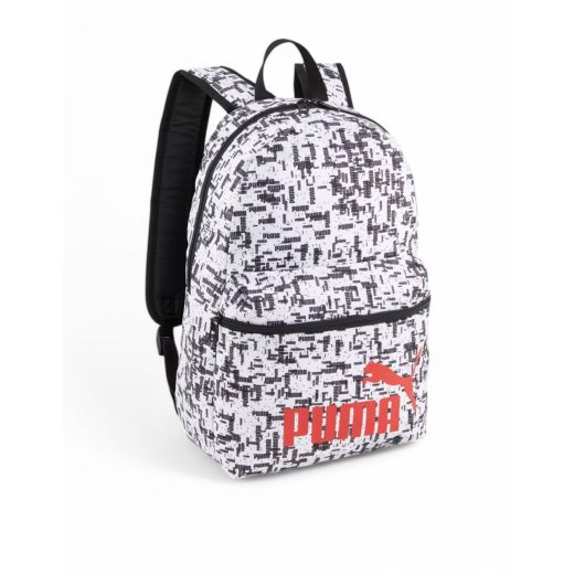 PUMA Phase All Over Printed Backpack White/Black