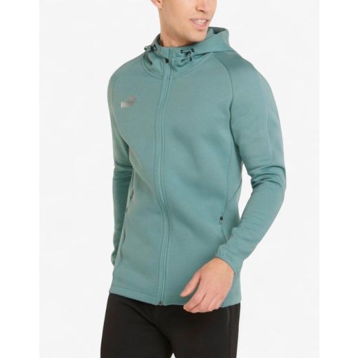 PUMA TeamFinal Casuals Full-Zip Hoodie Green