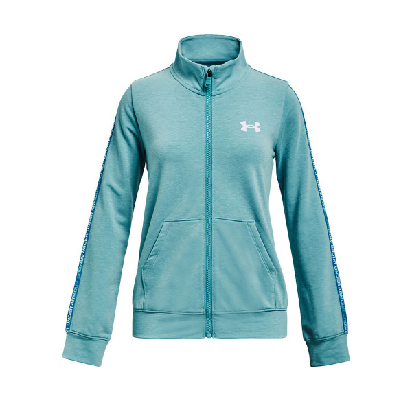 UNDER ARMOUR Rival Terry Taped FZ Hoodie Blue