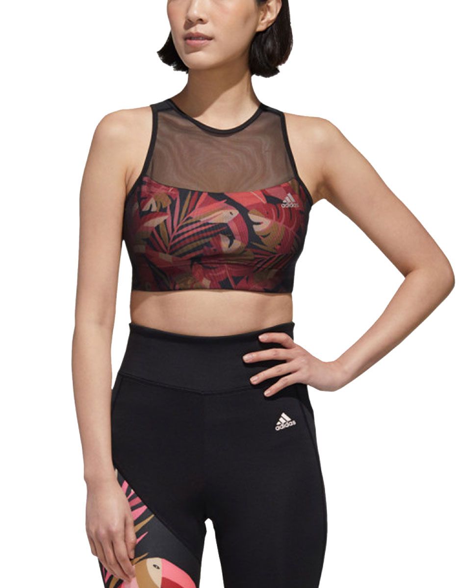Adidas multicolor crop top clearance