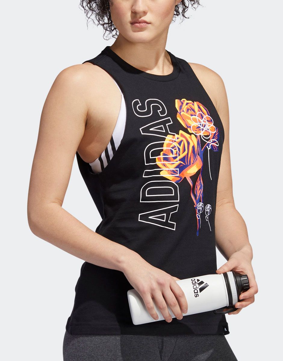 Adidas floral tank tops clearance