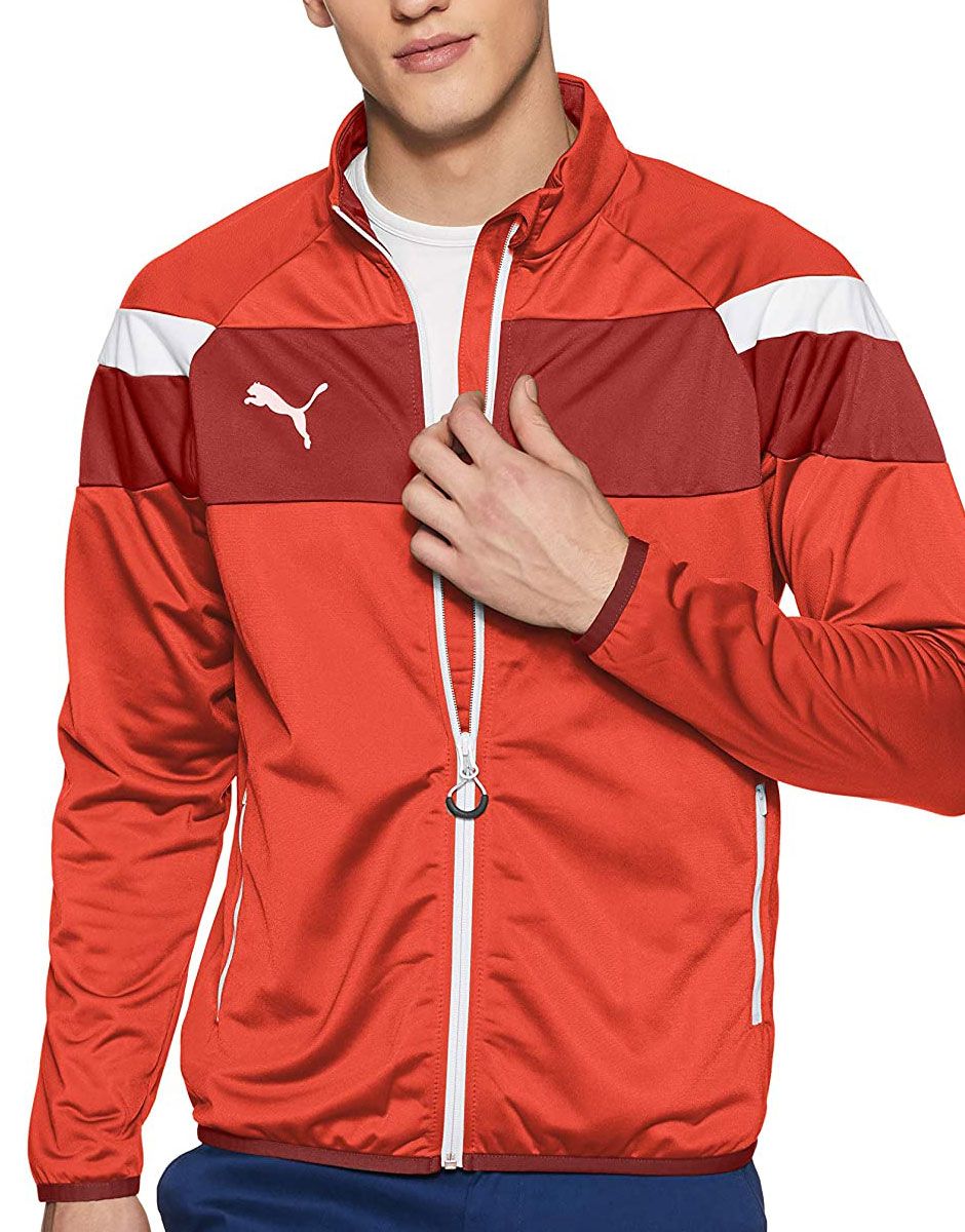puma windbreaker red