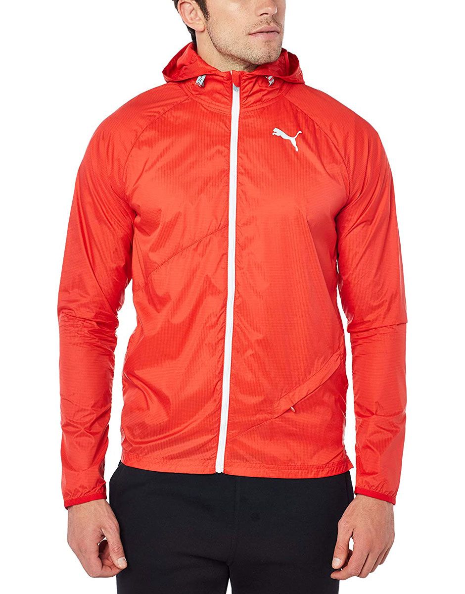 puma windbreaker red