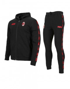 PUMA AC Milan Hood Sweat Suit Black