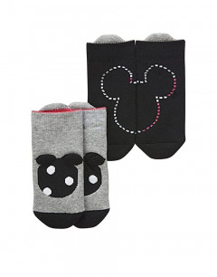 ADIDAS Disney Mickey Mouse Cushioned Socks 2PP Black