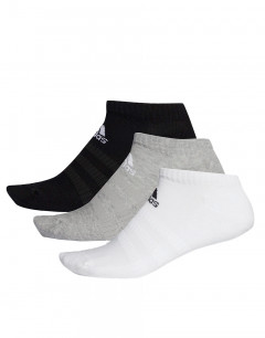 ADIDAS Cushioned Low-Cut Socks 3 Pairs Grey