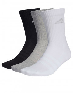 ADIDAS Cushioned Crew 3-Pack Socks White/Grey/Black