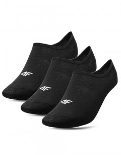 4F 3-Pack Low Cut No Show Socks Black