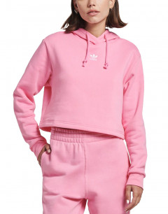 ADIDAS Originals Adicolor Essentials Crop Fleece Hoodie Pink