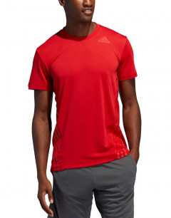 ADIDAS Aeroready 3-Stripes T-Shirt Red