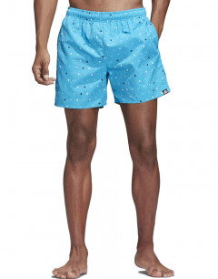 ADIDAS Allover Print Swim Shorts Turquoise