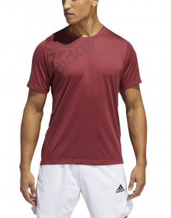 ADIDAS FreeLift Badge of Sport Graphic Tee Red