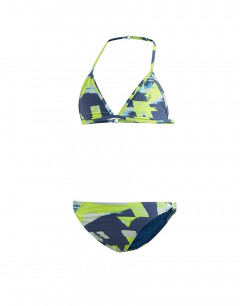 ADIDAS Girls Allover Print Swim Suit Multi