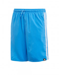 ADIDAS Kids 3-Stripes Swim Shorts Blue