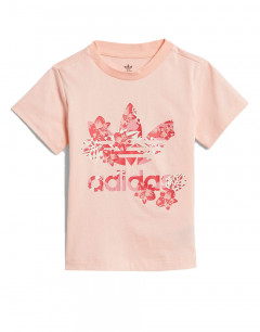 ADIDAS Trefoil Flower Logo Tee Pink