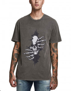 JACK&JONES Skull Print T-Shirt Raven