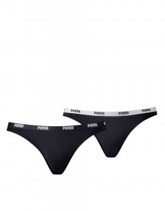 PUMA 2-Pack Iconic Bikini Slip Black