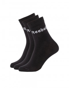 REEBOK 3-Packs Active Core Mid Crew Socks Black