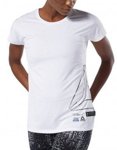 REEBOK One Series Activchill Graphic Short Sleeve T-Shirt White