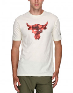 UNDER ARMOUR x Project Rock Brahma Bull Tee White/Red