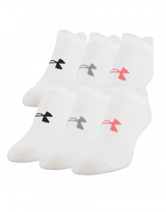 UNDER ARMOUR 6-pack Essential No Show Socks White