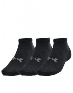 UNDER ARMOUR 3-pack Essential Low Cut Socks Black