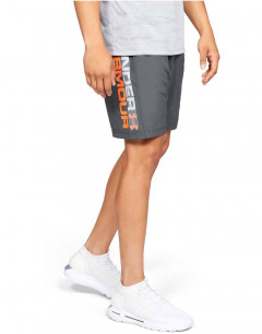 UNDER ARMOUR Woven Graphic Wordmark Shorts Grey