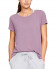 UNDER ARMOUR Whisperlight SS Foldover Tee Lilac