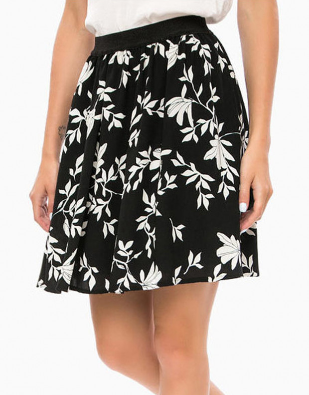 VERO MODA Floral Skirt Black