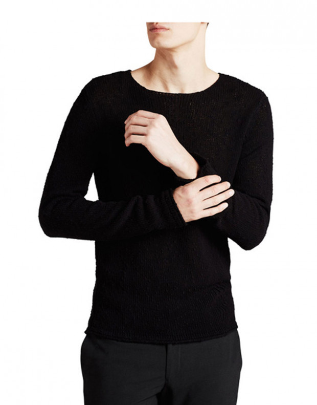 JACK&JONES Classic Knitted Pullover Black