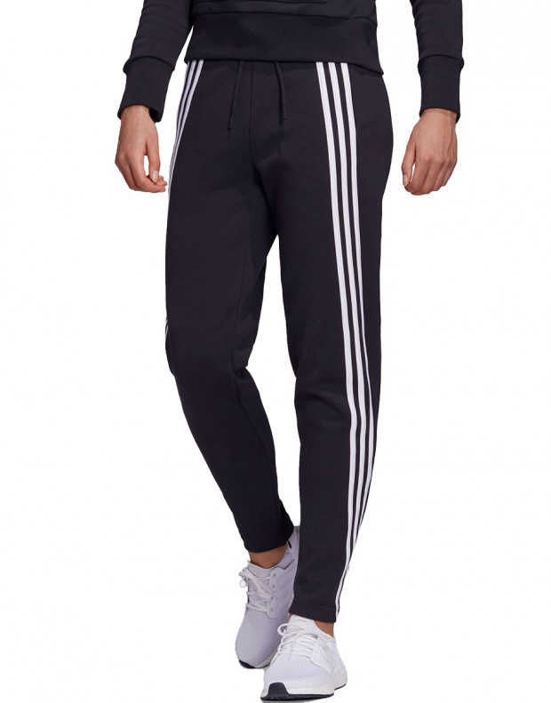 ADIDAS 3-Stripes Doubleknit Zipper Pants Black