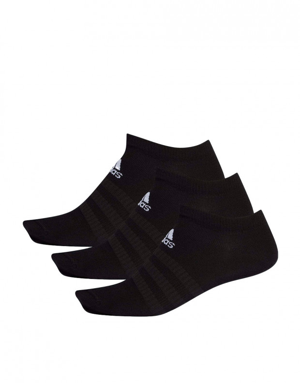 ADIDAS 3-Pairs Low-Cut Socks All Black