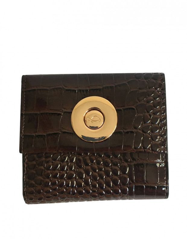 CARPISA Leather Glossy Wallet Brown