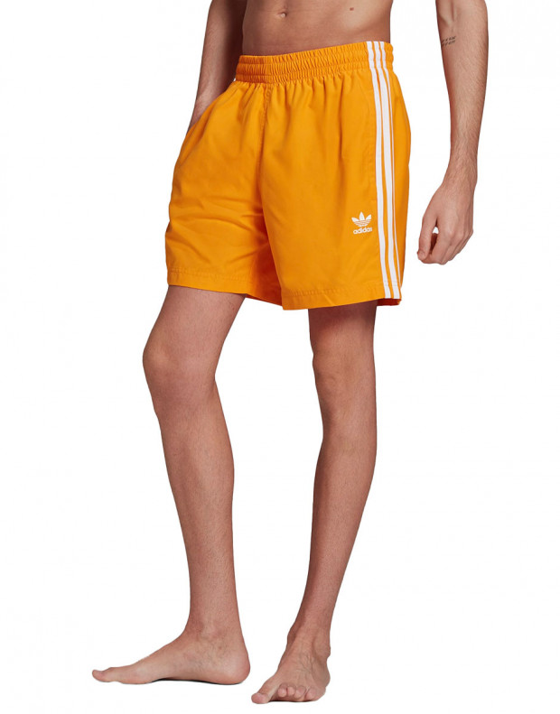 ADIDAS Adicolor Classics 3-Stripes Swim Shorts Orange