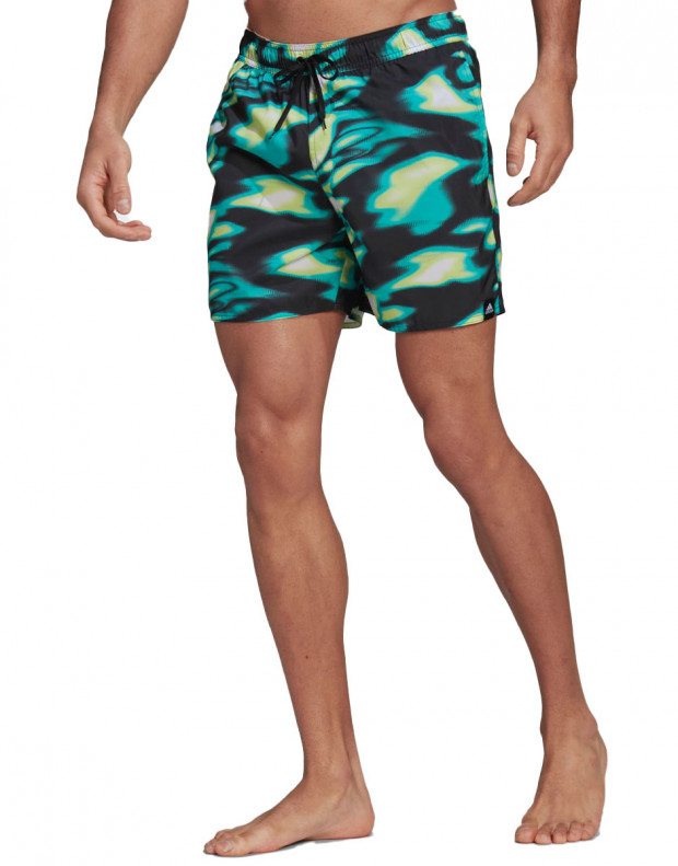 ADIDAS Short Length Graphic Souleaf Swim Shorts Multicolor