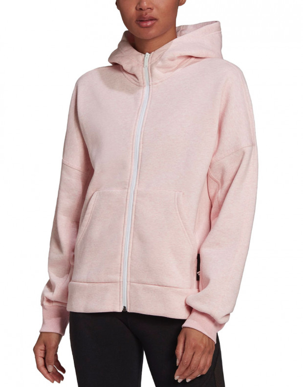 ADIDAS Sportswear Studio Louge Full-Zip Hoodie Pink