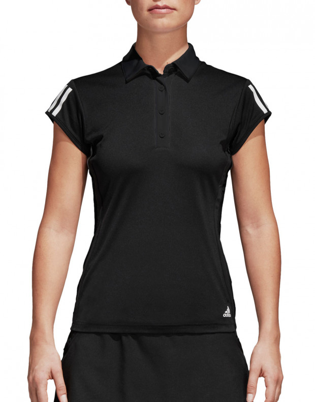 ADIDAS 3-Stripes Club Polo Shirt Black
